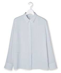 ICB 【先行予約】 BackSatinAmunzen  異素材デザイン シャツブラウス