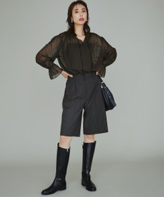 23区 S 【CLASSY.10月号掲載/洗える】TWマットクロス ハーフパンツ