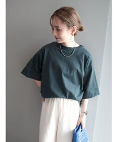 AMERICAN HOLIC 接触冷感ＳＺ５分袖カットプルオーバー