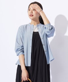 J.PRESS LADIES L 【洗える】テトロンレーヨンマンスローン ブラウス