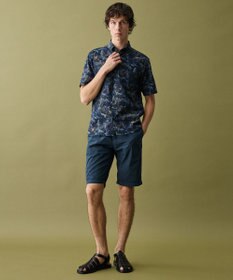 JOSEPH ABBOUD 【イタリア素材】アドベンチャープリント 半袖シャツ