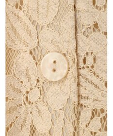 earth music&ecology フラワーレースブラウス