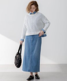 Oggi3月号掲載/新色追加/洗える】23区DENIM ストレッチ デニムスカート  