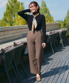 Tiaclasse L 【新色追加・洗える】リブタートルニット