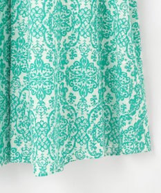 自由区 S ダマスクプリントエンブロイダリー ワンピース