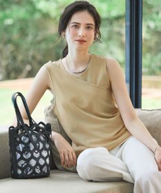 23区 L 【SLOW/一部店舗限定】ライトツイストコットン レイヤード タンクトップ