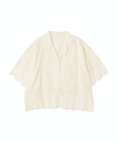 AMERICAN HOLIC レース切り替え半袖シャツ