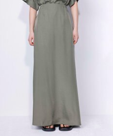 NAVE 【ReNAVE・セットアップ可/洗える/UVケア/接触冷感】フィブリルシャンブレー Aラインスカート