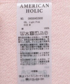 AMERICAN HOLIC ヘンリーネックラウンドミニ裏毛プルオーバー