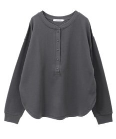 AMERICAN HOLIC ヘンリーネックラウンドミニ裏毛プルオーバー