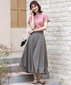 ANY SIS 【接触冷感・UVカット・洗える】ビューティクール フレンチ ニットＴ