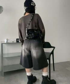 WEGO メタルパーツハーフムーンバッグ