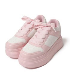 WEGO ボリュームレースアップ厚底スニーカー