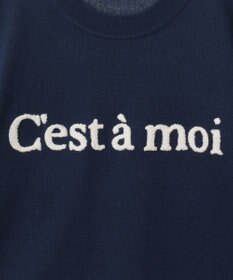 Green Parks さがら刺繍ロゴニットプルオーバー