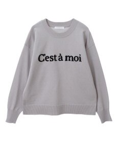 Green Parks さがら刺繍ロゴニットプルオーバー