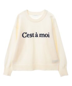 Green Parks さがら刺繍ロゴニットプルオーバー