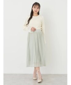 earth music&ecology すきな丈シフォンプリーツスカート