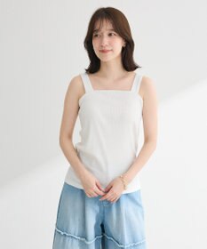 Green Parks スクエアラメタンクトップ