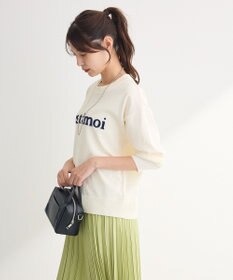 Green Parks さがら刺繍ロゴニットプルオーバー