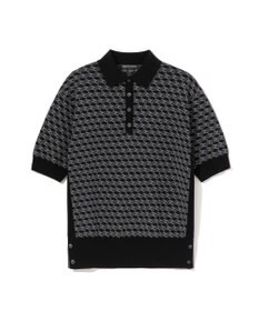 ZERO HALLIBURTON 【セットアップ可能】 モノグラム柄 ニットポロシャツ ZHG-W5A4d 85139
