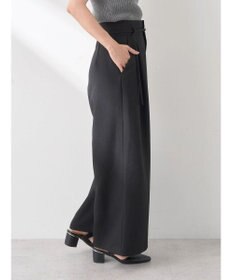 earth music&ecology ベルト付きワイドパンツ