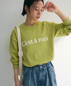 Green Parks さがら刺繍ロゴニットプルオーバー