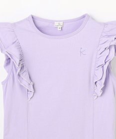 組曲 KIDS 【150-160㎝】 フルールフリルTシャツ