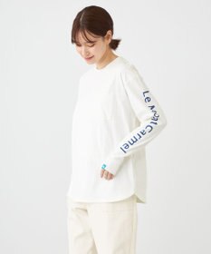 SHARE PARK LADIES 【UNISEX】吸水速乾 ショルダーロゴロングスリーブTシャツ（S・Mサイズ）