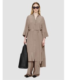 JOSEPH クレープ ド ソワ　ミディドレス