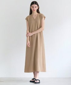 BEIGE， VIRGILE / Vネックリラックスワンピース