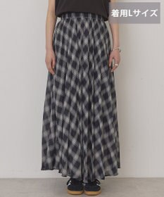 AMERICAN HOLIC 【選べる丈】チェックシアープリーツスカート