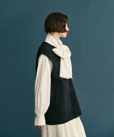 #Newans バックペプラムダブルフェイスジレ