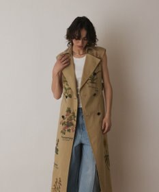 GRACE CONTINENTAL プリントトレンチワンピース