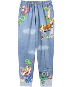 tsumori chisato SLEEP ツモリチサト ボトムス 長ズボン ルームウエア 綿100%(本体) ミニ裏毛素材 レディース UOX544 /ワコール