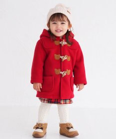 MIKI HOUSE HOT BISCUITS 【80-120cm】 フリースボンディング ダッフルコート