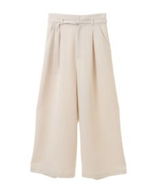 earth music&ecology ベルト付きワイドパンツ