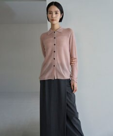 UNFILO ファインアルパカ 襟付きカーディガン