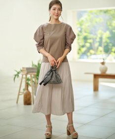 組曲 L 【接触冷感】コンビネーションポンチデザイン カットソー