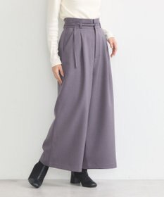 earth music&ecology ベルト付きワイドパンツ