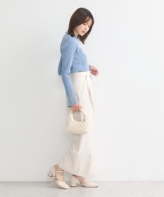 earth music&ecology ベルト付きワイドパンツ