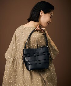 自由区 【SHIHOさん着用・2WAY仕様】ランダムメッシュミニ バッグ ブラック