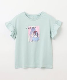 ANY KIDS 袖フリル エモプリント Ｔシャツ