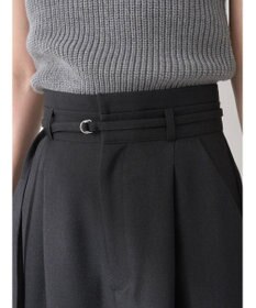 earth music&ecology ベルト付きワイドパンツ