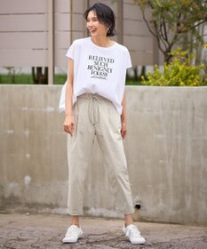 ANY フレンチスリーブロゴTシャツ