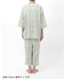 Wing パジャマ 7分袖 長袖 8分丈 綿100%(本体) 楊柳素材 夏 レディース EP8074 ウイング／ワコール