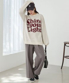 WEGO グラフィックニットBIGプルオーバー