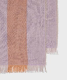 Paul Smith Lilac Stripe Cotton Logo スカーフ