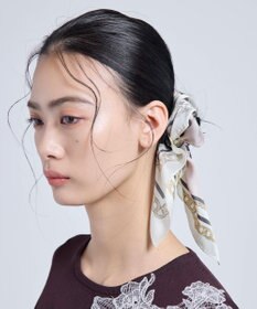 TOCCA 【岡崎紗絵さん着用】RIBBON&HIGHHEEL SILK SCARF シルクスカーフ