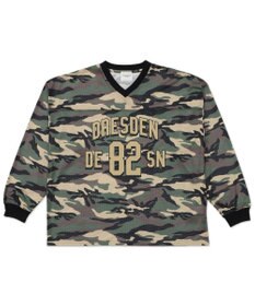 WEGO 【ユニセックス着用ITEM/MLサイズ展開】カモフラナンバリングホッケーT（LS）