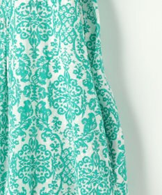 自由区 S ダマスクプリントエンブロイダリー ワンピース